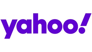 logo of yahoo, the news outlet and where we had on on demand hair link